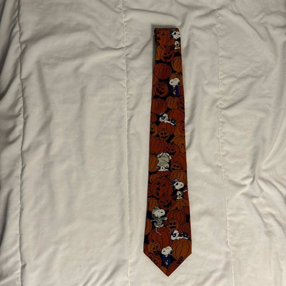 Peanuts Snoopy Halloween Fall tie.